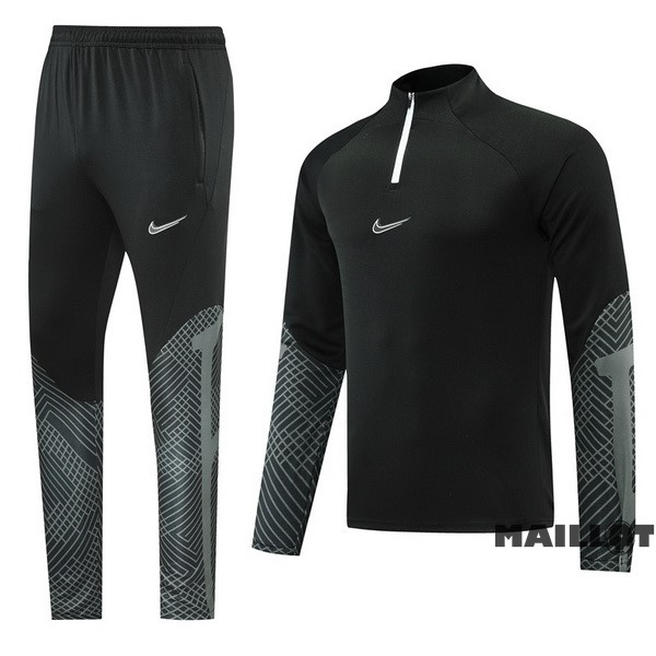 Foot Maillot Pas Cher Ensemble Complet Sudadera Entrainement Nike 2022 2023 Noir