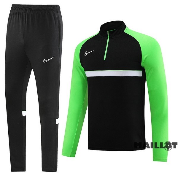 Foot Maillot Pas Cher Ensemble Complet Sudadera Entrainement Nike 2023 2024 Noir Vert