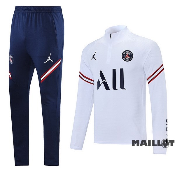 Foot Maillot Pas Cher Ensemble Complet Sudadera Entrainement Paris Saint Germain 2022 2023 Bleu Blanc