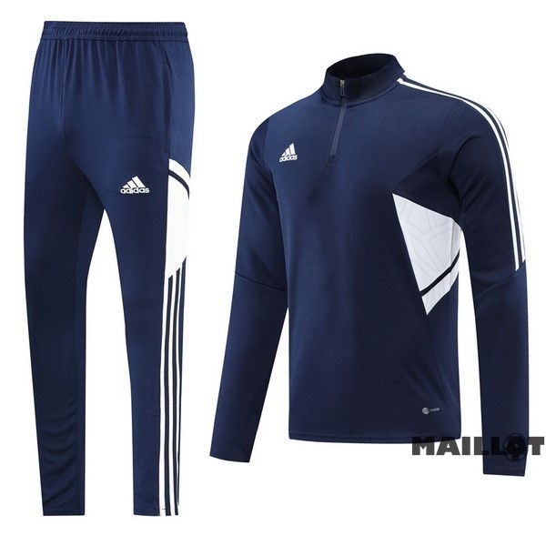 Foot Maillot Pas Cher Ensemble Complet Sudadera Entrainement adidas 2022 2023 Bleu Marine