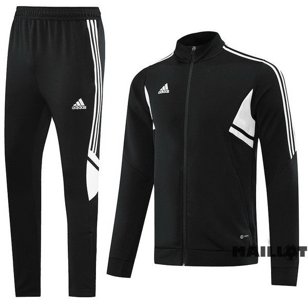 Foot Maillot Pas Cher Ensemble Complet Sudadera Entrainement adidas 2022 2023 Noir I Blanc