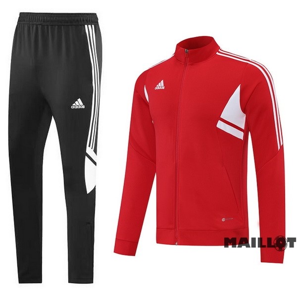 Foot Maillot Pas Cher Ensemble Complet Sudadera Entrainement adidas 2022 2023 Rouge I Noir