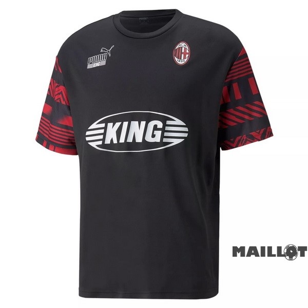 Foot Maillot Pas Cher Entrainement AC Milan 2022 2023 Noir Rouge