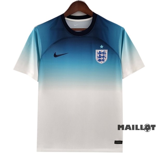 Foot Maillot Pas Cher Entrainement Angleterre 2022 Blanc Bleu