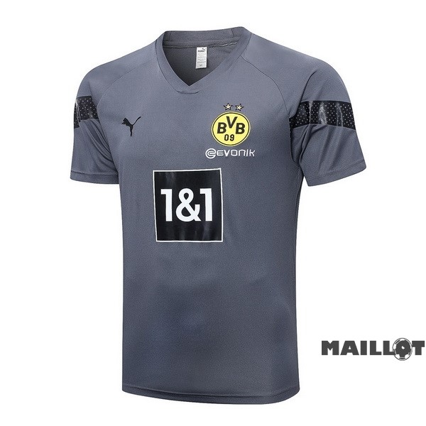 Foot Maillot Pas Cher Entrainement Borussia Dortmund 2022 2023 Gris