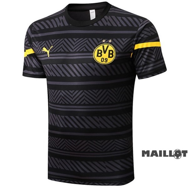 Foot Maillot Pas Cher Entrainement Borussia Dortmund 2022 2023 Gris Jaune