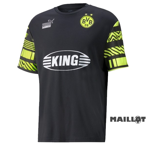 Foot Maillot Pas Cher Entrainement Borussia Dortmund 2022 2023 Noir Jaune