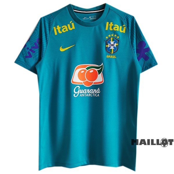 Foot Maillot Pas Cher Entrainement Brésil 2021 Bleu