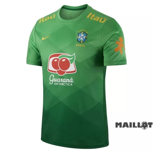 Foot Maillot Pas Cher Entrainement Brésil 2021 Vert