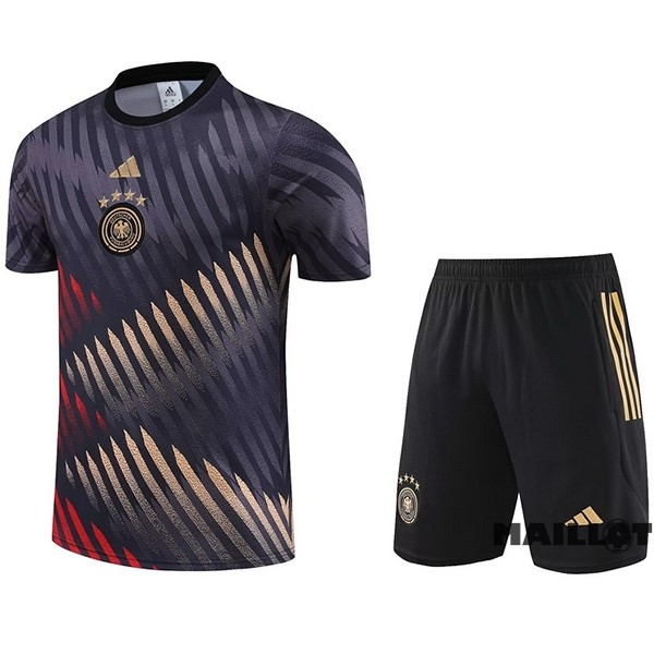 Foot Maillot Pas Cher Entrainement Ensemble Complet Allemagne 2023 Gris Noir