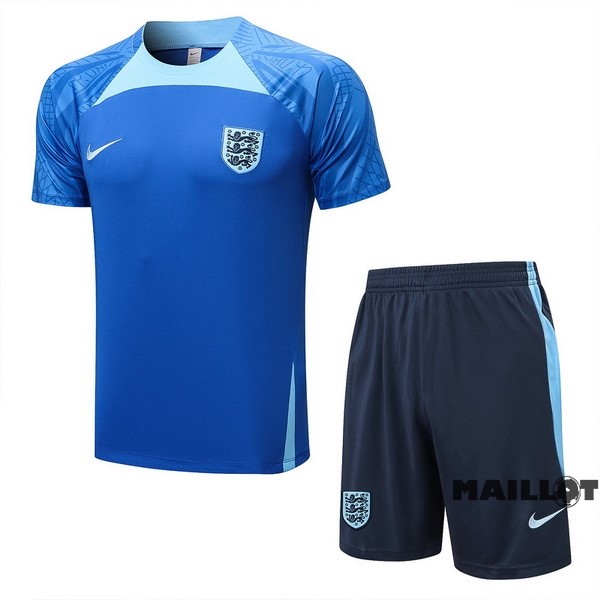 Foot Maillot Pas Cher Entrainement Ensemble Complet Angleterre 2022 Bleu