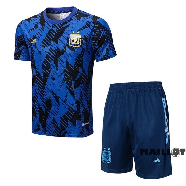 Foot Maillot Pas Cher Entrainement Ensemble Complet Argentine 2022 Bleu Marine