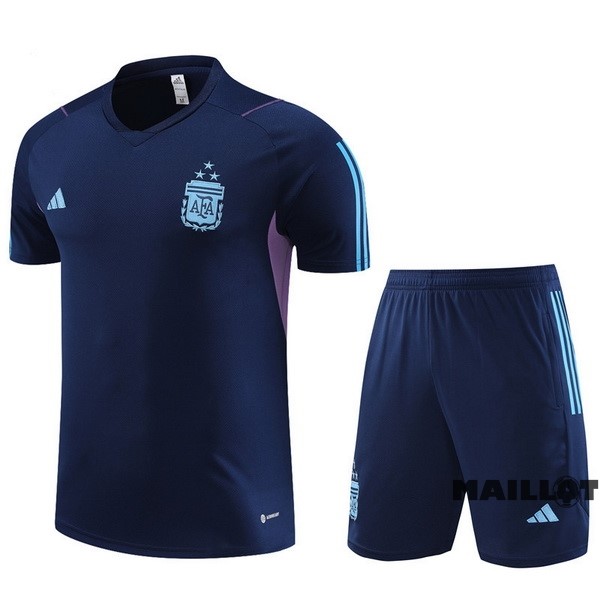 Foot Maillot Pas Cher Entrainement Ensemble Complet Argentine 2023 Bleu II Marine