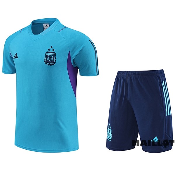 Foot Maillot Pas Cher Entrainement Ensemble Complet Argentine 2023 I Bleu