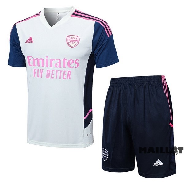 Foot Maillot Pas Cher Entrainement Ensemble Complet Arsenal 2022 2023 Gris Bleu Marine