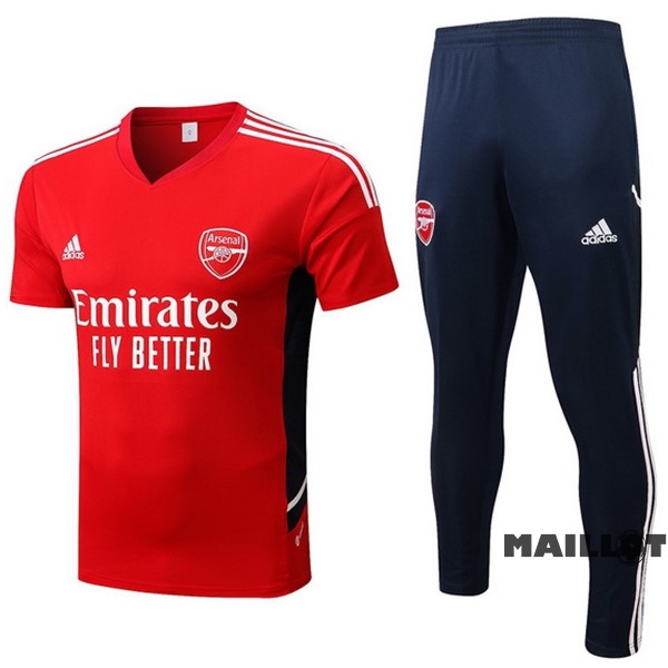 Foot Maillot Pas Cher Entrainement Ensemble Complet Arsenal 2022 2023 Rouge Bleu Blanc