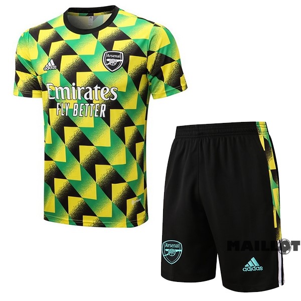 Foot Maillot Pas Cher Entrainement Ensemble Complet Arsenal 2022 2023 Vert I Noir