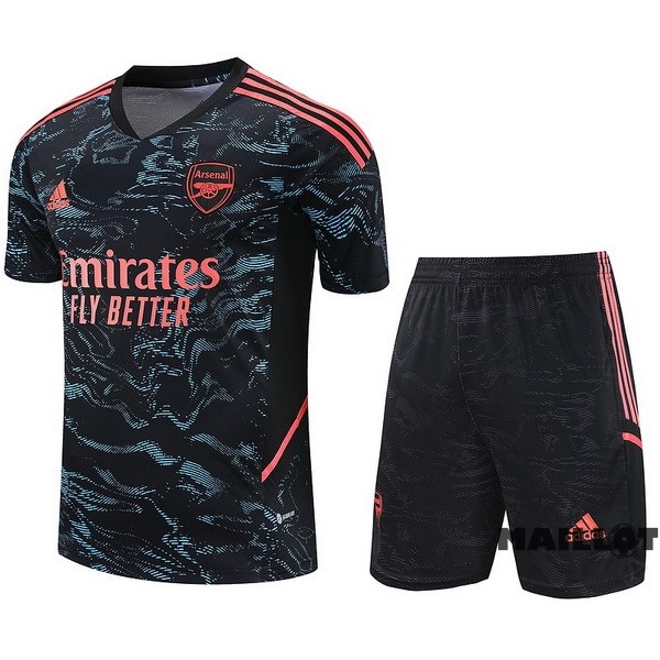 Foot Maillot Pas Cher Entrainement Ensemble Complet Arsenal 2023 2024 Noir Vert