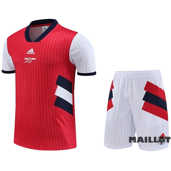 Foot Maillot Pas Cher Entrainement Ensemble Complet Arsenal 2023 2024 Rouge Blanc