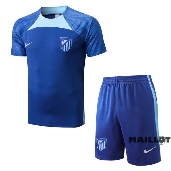 Foot Maillot Pas Cher Entrainement Ensemble Complet Atlético Madrid 2022 2023 I Bleu