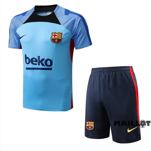 Foot Maillot Pas Cher Entrainement Ensemble Complet Barcelona 2022 2023 Bleu Noir