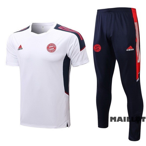 Foot Maillot Pas Cher Entrainement Ensemble Complet Bayern Múnich 2022 2023 Blanc Rouge Noir