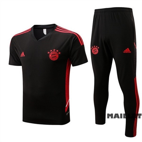 Foot Maillot Pas Cher Entrainement Ensemble Complet Bayern Múnich 2022 2023 Noir I Rouge