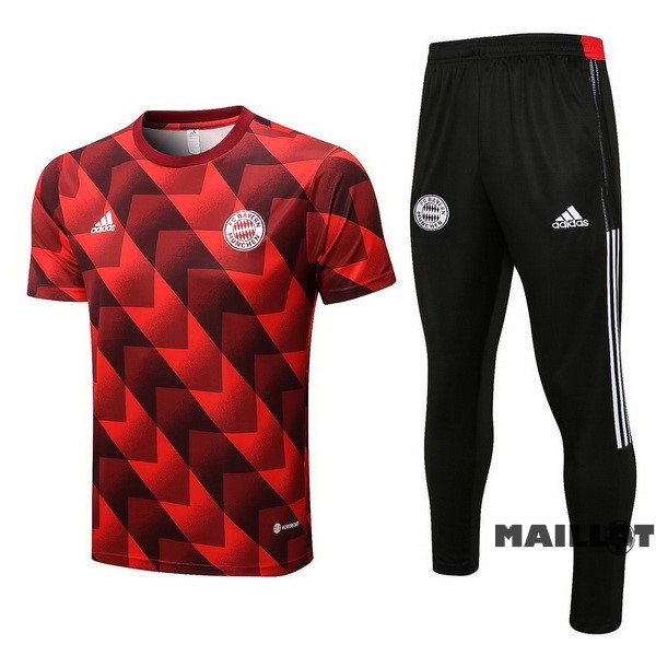 Foot Maillot Pas Cher Entrainement Ensemble Complet Bayern Múnich 2022 2023 Rouge Noir