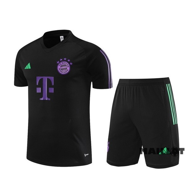 Foot Maillot Pas Cher Entrainement Ensemble Complet Bayern Múnich 2023 2024 Purpura Noir