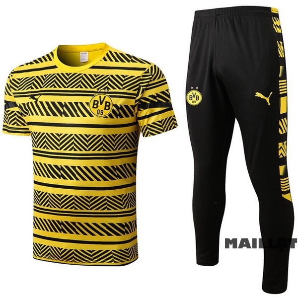 Foot Maillot Pas Cher Entrainement Ensemble Complet Borussia Dortmund 2022 2023 Jaune I Noir