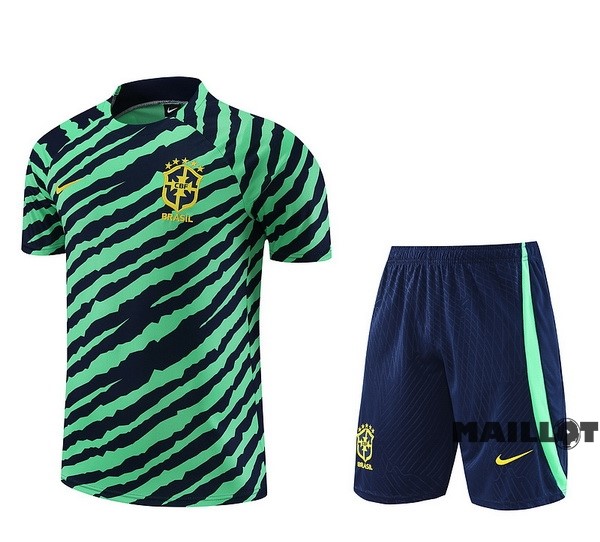 Foot Maillot Pas Cher Entrainement Ensemble Complet Brésil 2023 Vert