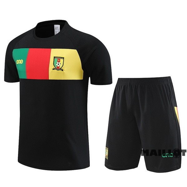 Foot Maillot Pas Cher Entrainement Ensemble Complet Cameroun 2023 Noir