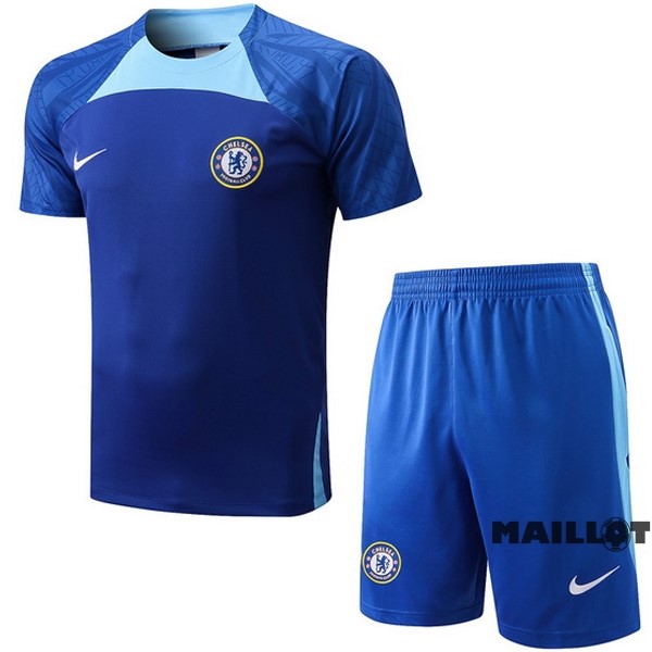 Foot Maillot Pas Cher Entrainement Ensemble Complet Chelsea 2022 2023 Bleu