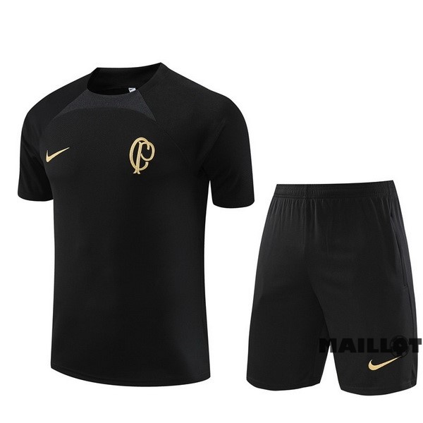 Foot Maillot Pas Cher Entrainement Ensemble Complet Corinthians Paulista 2023 2024 I Noir