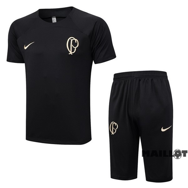 Foot Maillot Pas Cher Entrainement Ensemble Complet Corinthians Paulista 2023 2024 Noir