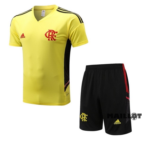 Foot Maillot Pas Cher Entrainement Ensemble Complet Flamengo 2022 2023 Jaune I Noir