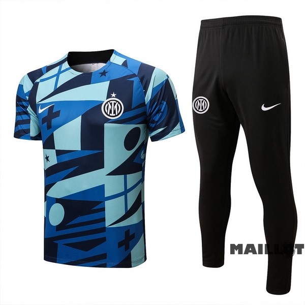 Foot Maillot Pas Cher Entrainement Ensemble Complet Inter Milán 2022 2023 Bleu Noir