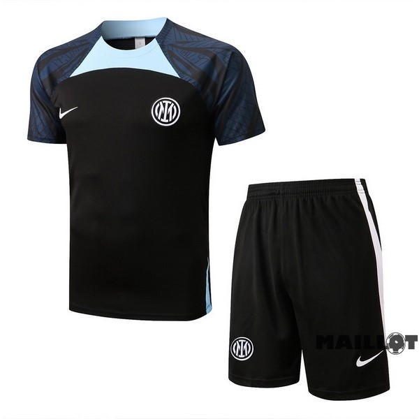 Foot Maillot Pas Cher Entrainement Ensemble Complet Inter Milán 2022 2023 Noir I Bleu