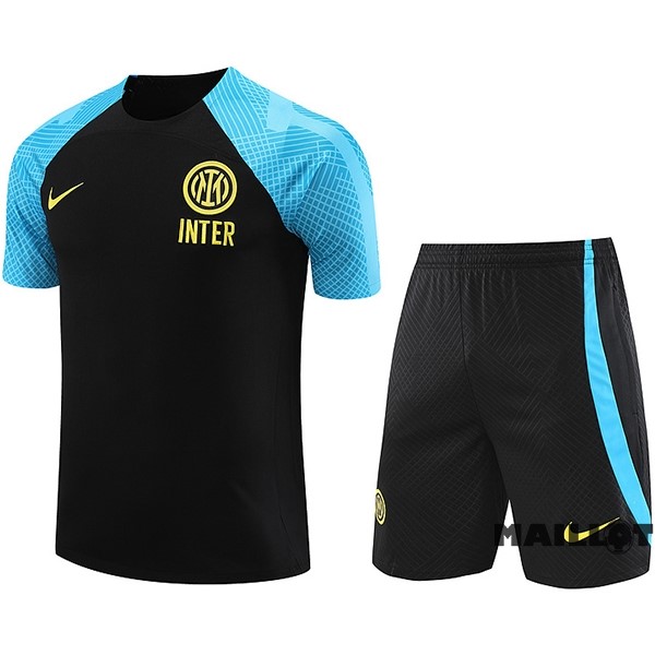 Foot Maillot Pas Cher Entrainement Ensemble Complet Inter Milán 2023 2024 Bleu I Noir