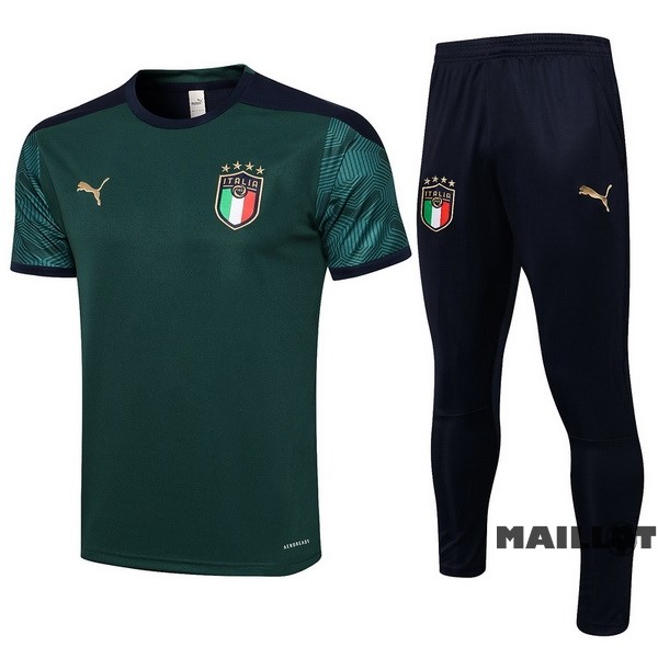 Foot Maillot Pas Cher Entrainement Ensemble Complet Italie 2021 Vert