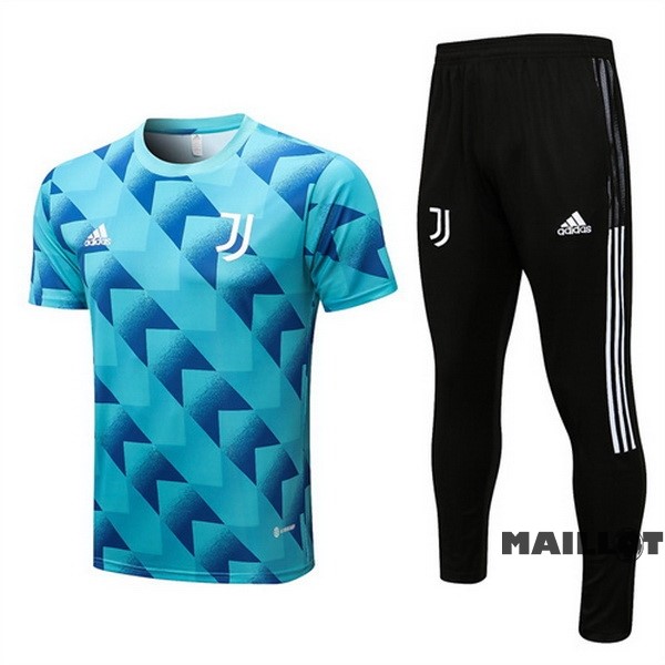 Foot Maillot Pas Cher Entrainement Ensemble Complet Juventus 2022 2023 Bleu I Noir