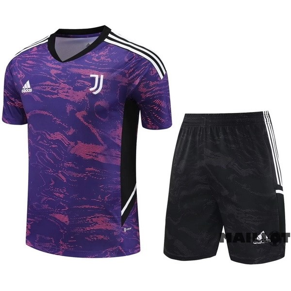 Foot Maillot Pas Cher Entrainement Ensemble Complet Juventus 2023 2024 Purpura Noir