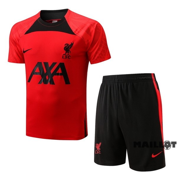 Foot Maillot Pas Cher Entrainement Ensemble Complet Liverpool 2022 2023 Noir I Rouge