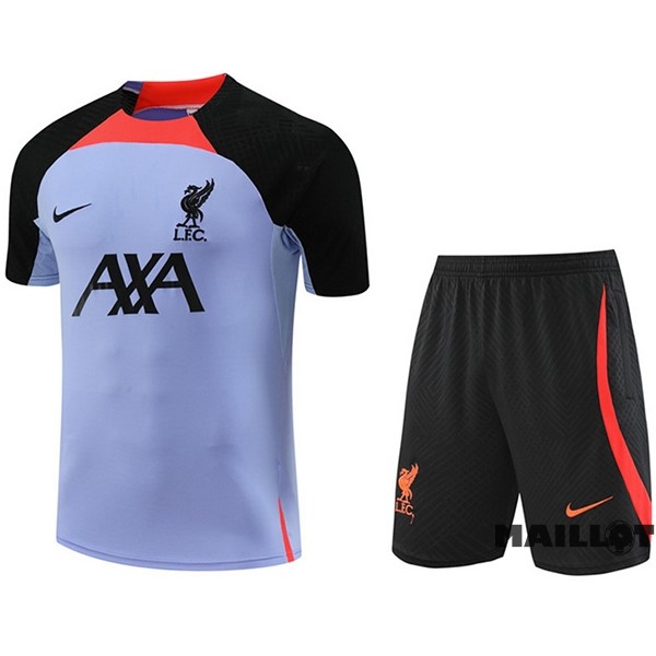 Foot Maillot Pas Cher Entrainement Ensemble Complet Liverpool 2023 2024 Purpura Noir