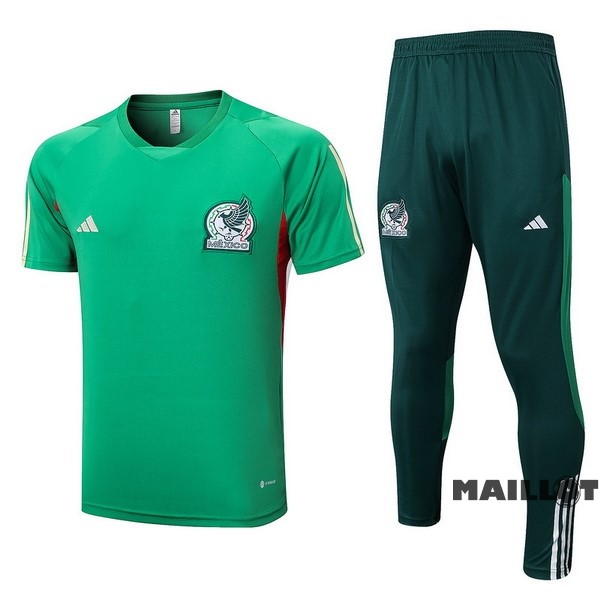 Foot Maillot Pas Cher Entrainement Ensemble Complet Mexique 2023 Vert