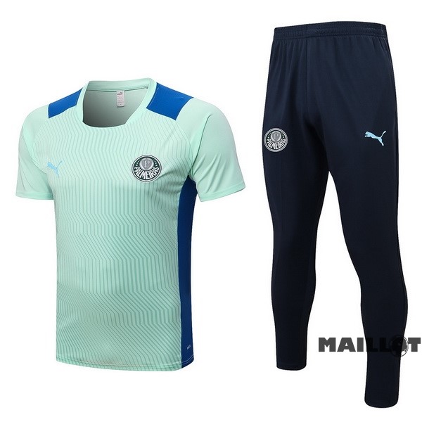 Foot Maillot Pas Cher Entrainement Ensemble Complet Palmeiras 2022 2023 Vert Noir