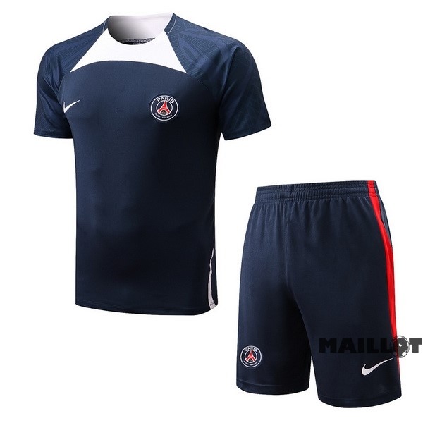 Foot Maillot Pas Cher Entrainement Ensemble Complet Paris Saint Germain 2022 2023 Bleu Blanc