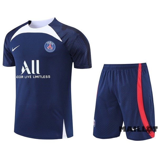 Foot Maillot Pas Cher Entrainement Ensemble Complet Paris Saint Germain 2022 2023 Bleu Blanc Rouge