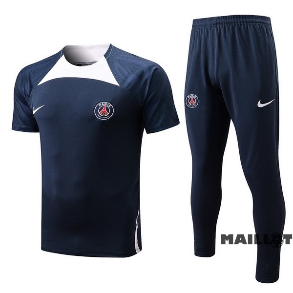 Foot Maillot Pas Cher Entrainement Ensemble Complet Paris Saint Germain 2022 2023 Bleu Marine