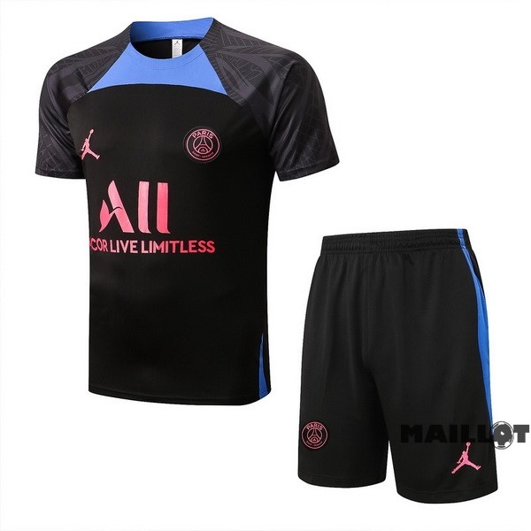 Foot Maillot Pas Cher Entrainement Ensemble Complet Paris Saint Germain 2022 2023 Noir I Bleu